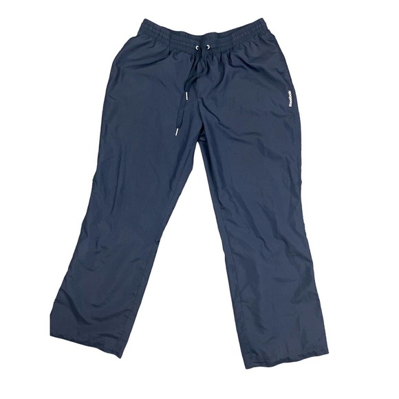 Reebok Windbreaker Mens Jogger Track‎ Pants Navy Blue Size L - Picture 1 of 7